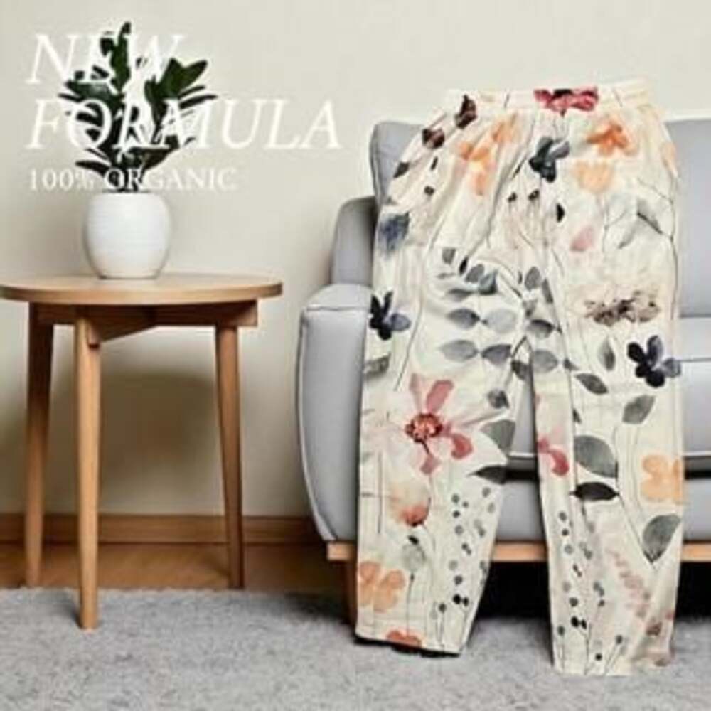 Bohemian Beach Floral Print Wide Leg Trousers - Boho Hippie Pants